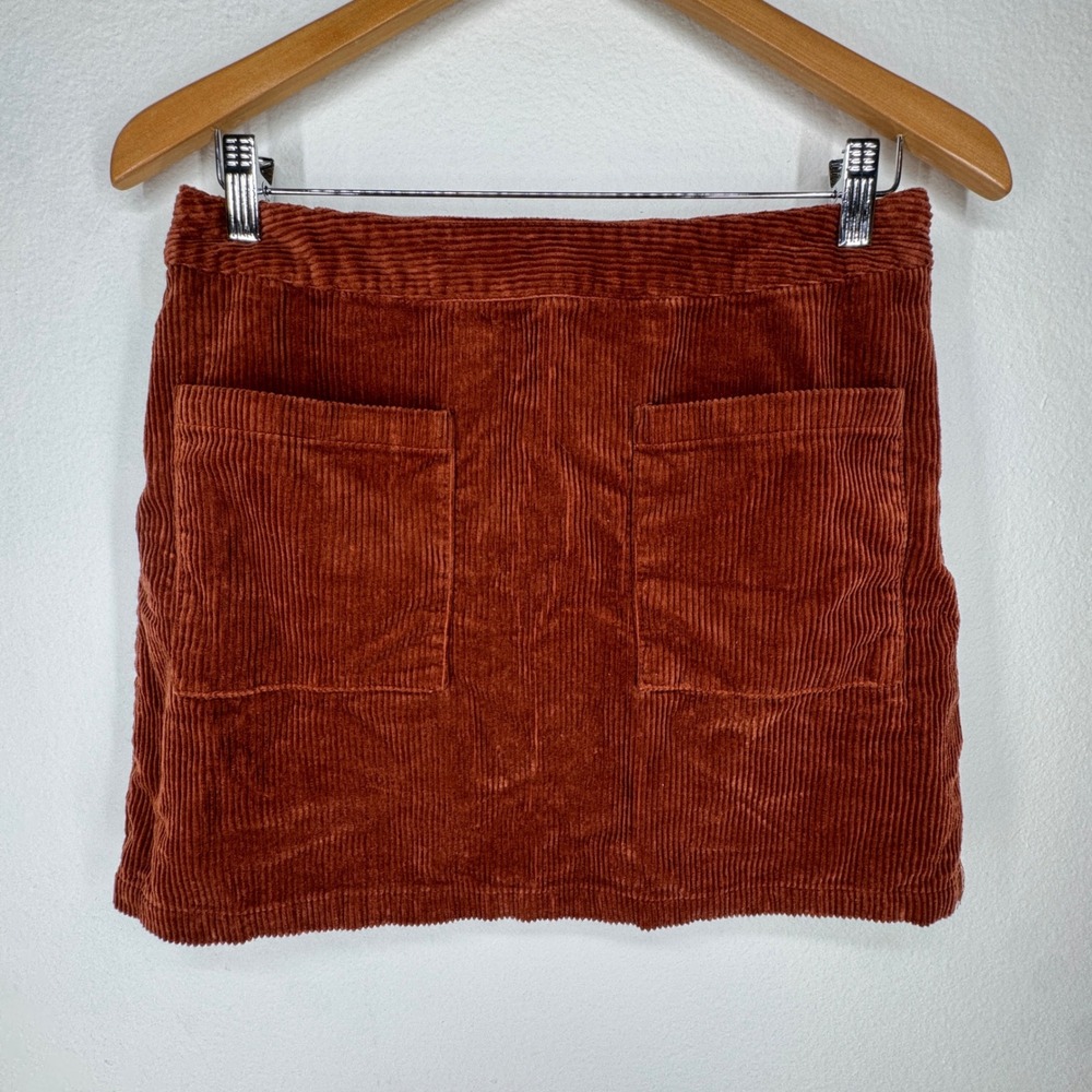 Forever 21 Y2K Corduroy Micro Mini Skirt Patch‎ Pockets Festival Granola Indie